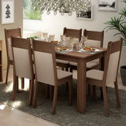 Juego De Comedor Cocina Jaíne Madesa Mesa Con 6 Sillas