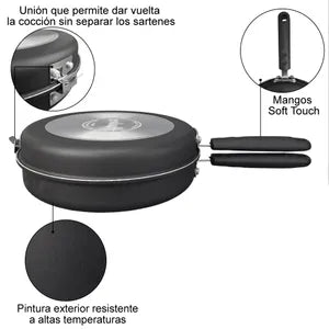 Sarten Doble 20cm Tortilla Antiadherente Daily Hudson DAY23