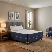 Sommier y Colchón 2230 SYRMA 140x190 Espuma Alta Densidad con 2 almohadas de regalo